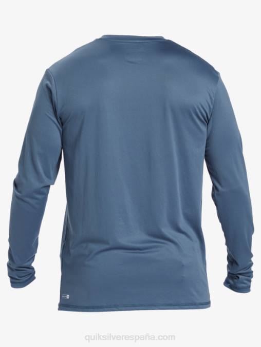 mar de bering playera de manga larga con rayas sólidas upf 50 surf D6T4D844 hombres Quiksilver