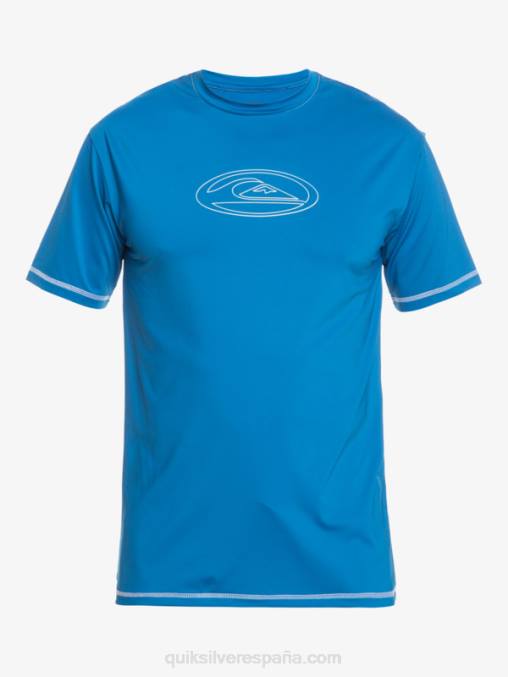 mar turco camiseta saturno surf manga corta upf 50 surf D6T4D588 hombres Quiksilver