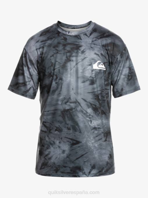 negro camiseta de surf de manga corta digital session upf 50 D6T4D1086 hombres Quiksilver