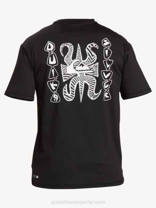 negro camiseta de surf de manga corta mix session upf 50 D6T4D318 hombres Quiksilver