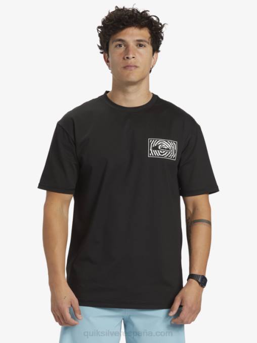 negro camiseta de surf de manga corta mix session upf 50 D6T4D318 hombres Quiksilver