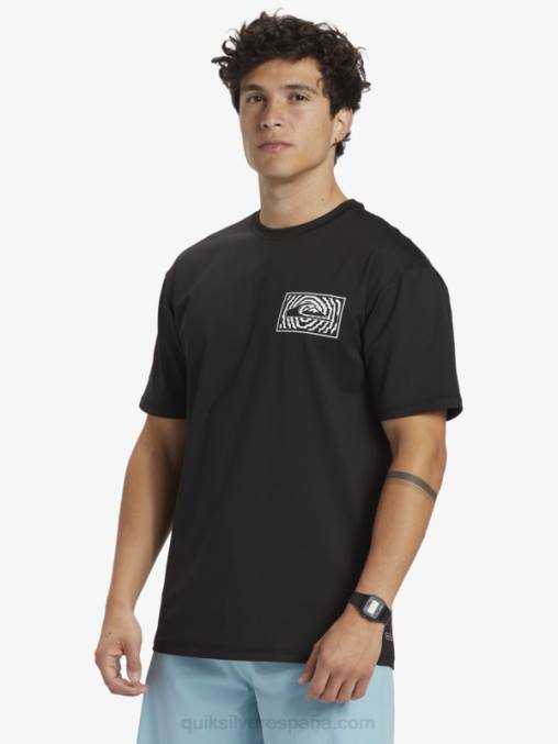 negro camiseta de surf de manga corta mix session upf 50 D6T4D318 hombres Quiksilver