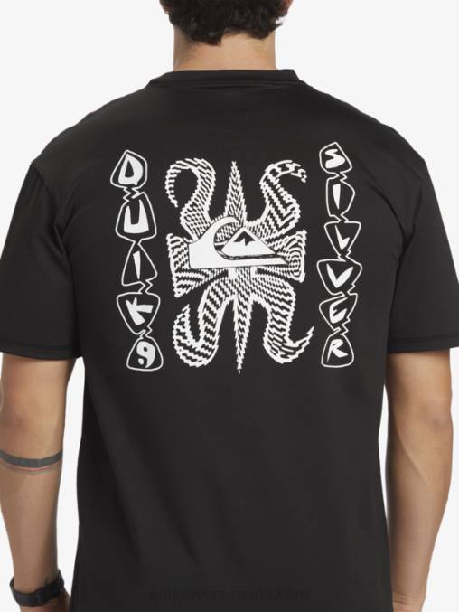negro camiseta de surf de manga corta mix session upf 50 D6T4D318 hombres Quiksilver
