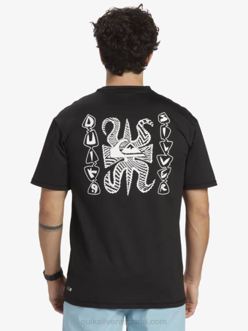 negro camiseta de surf de manga corta mix session upf 50 D6T4D318 hombres Quiksilver
