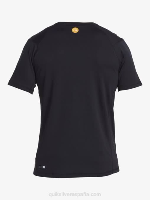 negro camiseta de surf de manga corta waterman bamboo check 2 upf 50 D6T4D276 hombres Quiksilver