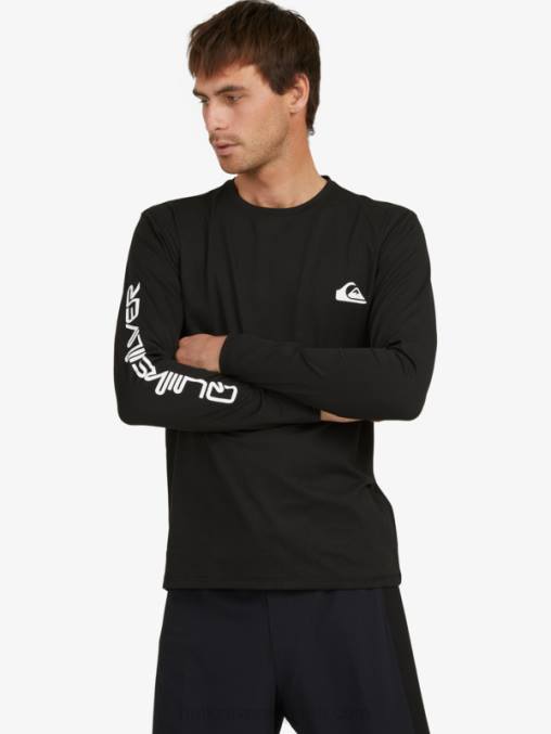 negro omni session camiseta de surf de manga larga upf 50 D6T4D406 hombres Quiksilver