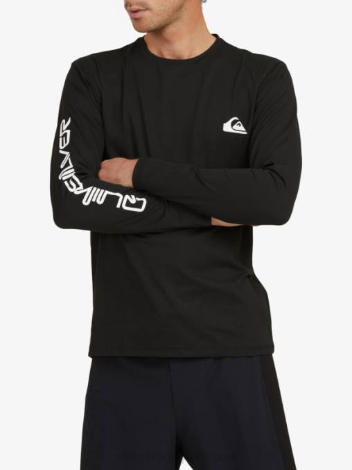 negro omni session camiseta de surf de manga larga upf 50 D6T4D406 hombres Quiksilver