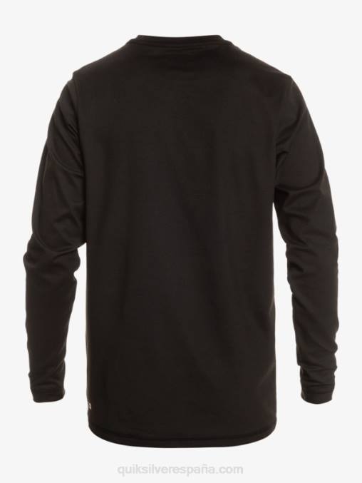 negro playera de manga larga con rayas sólidas upf 50 surf D6T4D841 hombres Quiksilver