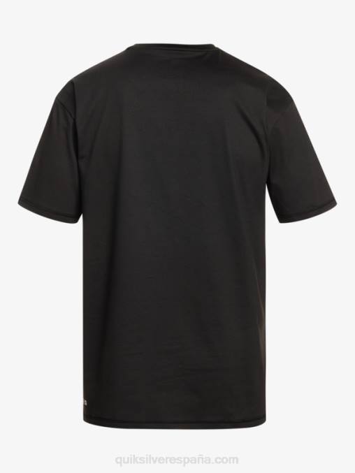 negro playera de surf de manga corta UPF 50 Solid Streak D6T4D882 hombres Quiksilver