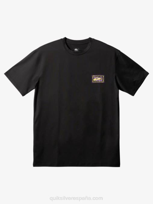 negro playera de surf de manga corta upf 50 mix D6T4D1808 hombres Quiksilver
