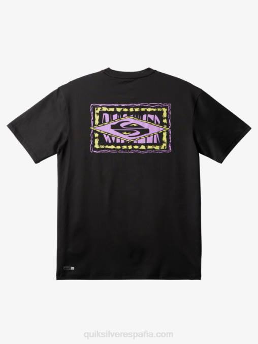 negro playera de surf de manga corta upf 50 mix D6T4D1808 hombres Quiksilver