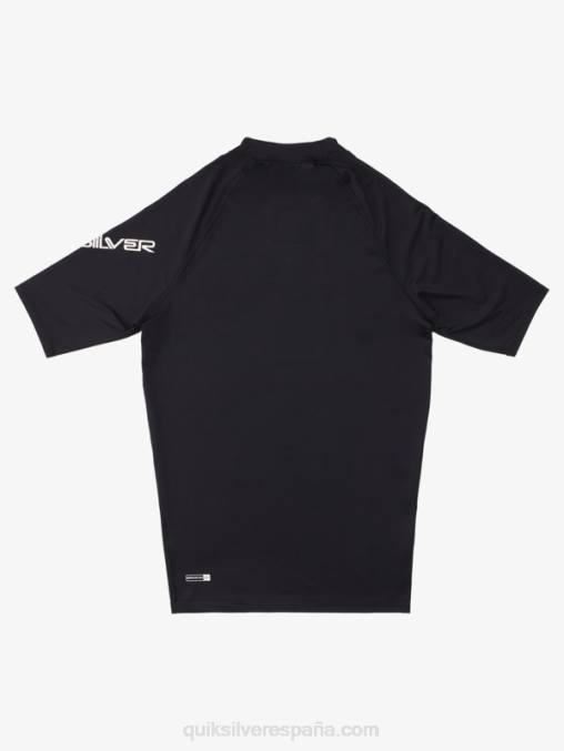 negro todos los tiempos manga corta upf 50 rashguard D6T4D1265 hombres Quiksilver