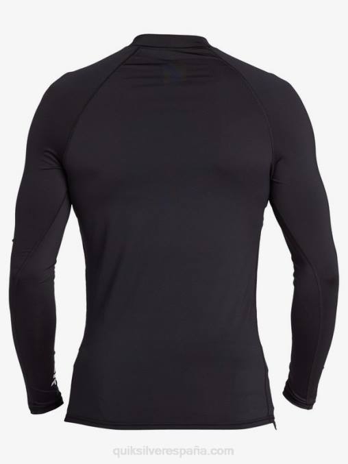 negro todos los tiempos manga larga upf 50 rashguard D6T4D1430 hombres Quiksilver