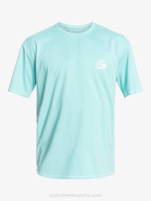 ángel azul brezo camiseta de surf heritage heather de manga corta upf 50 D6T4D1128 hombres Quiksilver