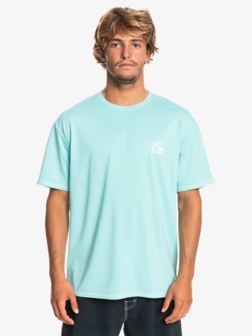 ángel azul brezo camiseta de surf heritage heather de manga corta upf 50 D6T4D1128 hombres Quiksilver