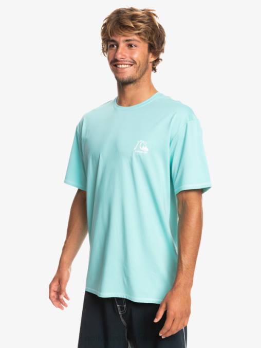 ángel azul brezo camiseta de surf heritage heather de manga corta upf 50 D6T4D1128 hombres Quiksilver
