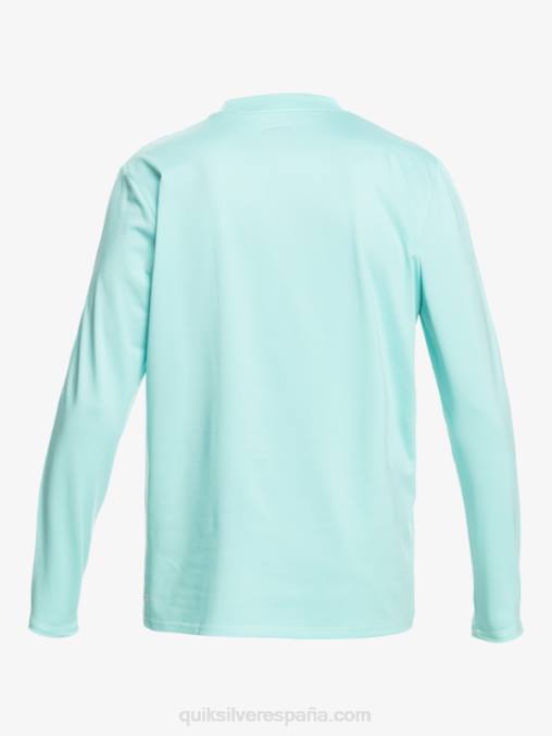 ángel azul brezo camiseta de surf heritage heather de manga larga upf 50 D6T4D1468 hombres Quiksilver