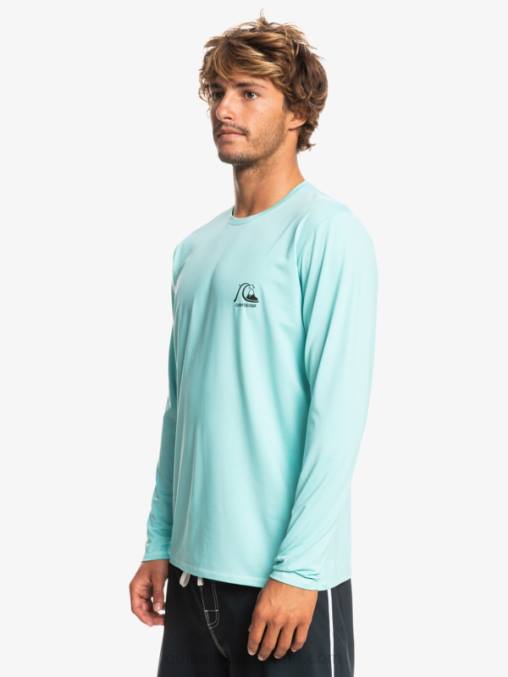ángel azul brezo camiseta de surf heritage heather de manga larga upf 50 D6T4D1468 hombres Quiksilver