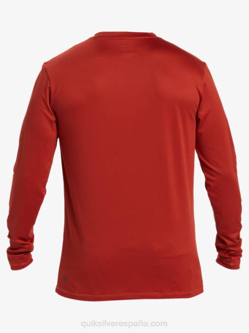 ocre rojo omni session camiseta de surf de manga larga upf 50 D6T4D403 hombres Quiksilver