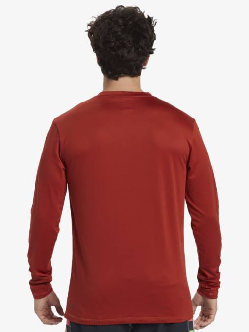 ocre rojo omni session camiseta de surf de manga larga upf 50 D6T4D403 hombres Quiksilver