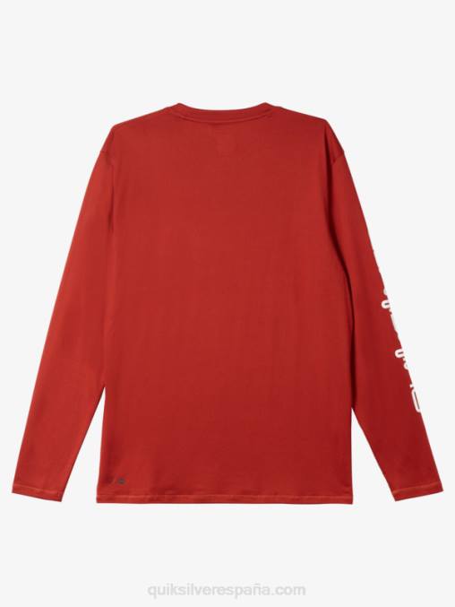 ocre rojo omni session camiseta de surf de manga larga upf 50 D6T4D403 hombres Quiksilver