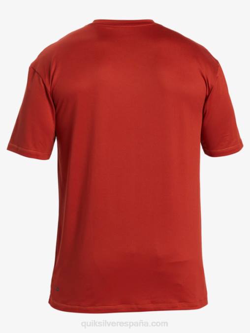 ocre rojo playera de surf de manga corta omni session upf 50 D6T4D539 hombres Quiksilver