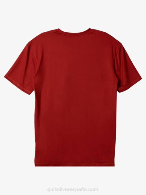 ocre rojo playera de surf de manga corta omni session upf 50 D6T4D539 hombres Quiksilver
