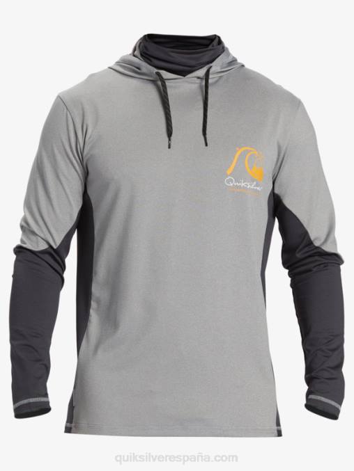 piel de tiburon Camiseta de surf de manga larga con capucha UPF 50 de Waterman Angler D6T4D832 hombres Quiksilver