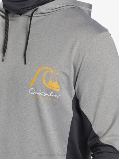 piel de tiburon Camiseta de surf de manga larga con capucha UPF 50 de Waterman Angler D6T4D832 hombres Quiksilver