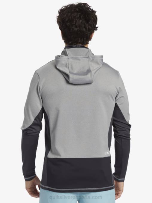 piel de tiburon Camiseta de surf de manga larga con capucha UPF 50 de Waterman Angler D6T4D832 hombres Quiksilver