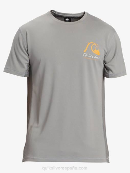 piel de tiburon camiseta de surf de manga corta waterman bamboo check 2 upf 50 D6T4D274 hombres Quiksilver