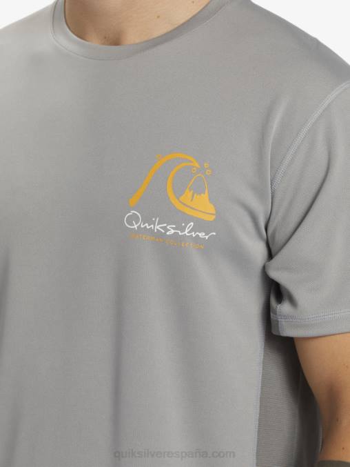 piel de tiburon camiseta de surf de manga corta waterman bamboo check 2 upf 50 D6T4D274 hombres Quiksilver