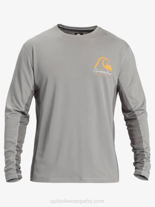 piel de tiburon camiseta de surf de manga larga waterman bamboo check 2 upf 50 D6T4D258 hombres Quiksilver