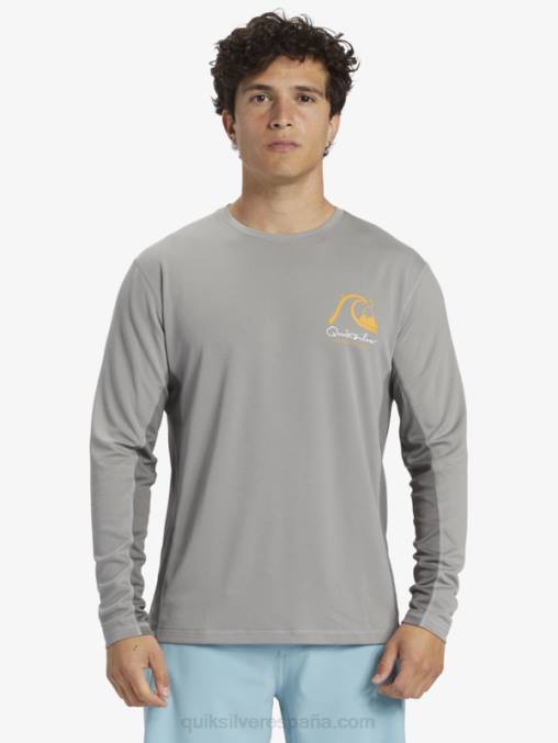piel de tiburon camiseta de surf de manga larga waterman bamboo check 2 upf 50 D6T4D258 hombres Quiksilver
