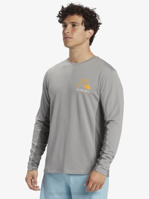 piel de tiburon camiseta de surf de manga larga waterman bamboo check 2 upf 50 D6T4D258 hombres Quiksilver