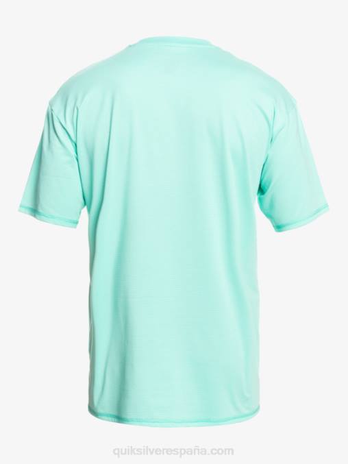 piscina verde brezo camiseta de surf heritage heather de manga corta upf 50 D6T4D1133 hombres Quiksilver