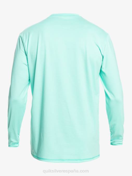 piscina verde brezo camiseta de surf heritage heather de manga larga upf 50 D6T4D1471 hombres Quiksilver