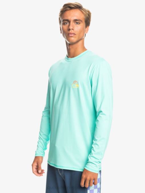 piscina verde brezo camiseta de surf heritage heather de manga larga upf 50 D6T4D1471 hombres Quiksilver