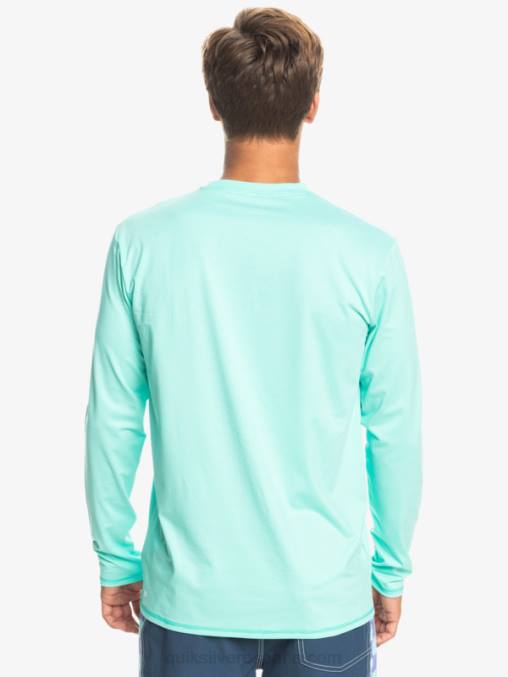 piscina verde brezo camiseta de surf heritage heather de manga larga upf 50 D6T4D1471 hombres Quiksilver