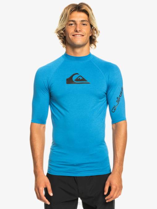 snorkel azul brezo todos los tiempos manga corta upf 50 rashguard D6T4D814 hombres Quiksilver