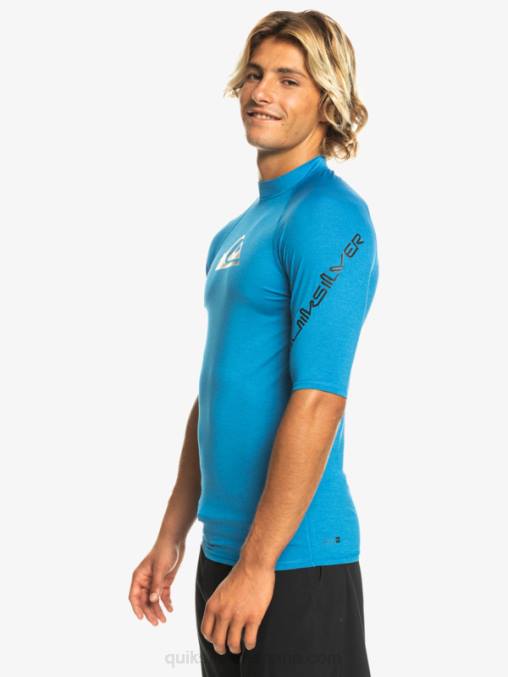 snorkel azul brezo todos los tiempos manga corta upf 50 rashguard D6T4D814 hombres Quiksilver