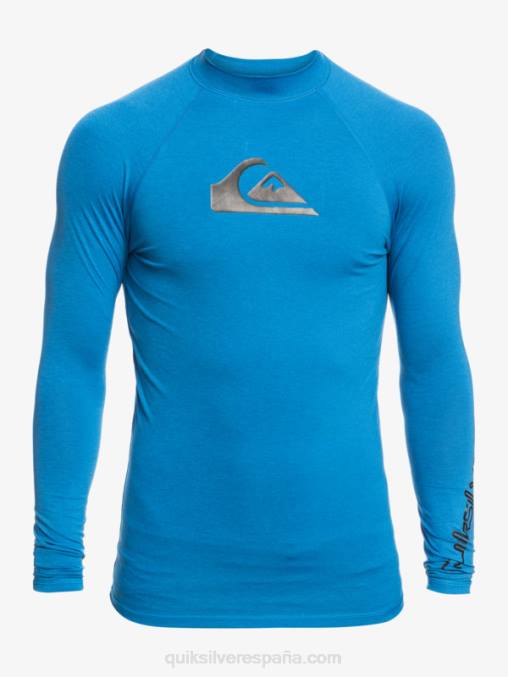 snorkel azul brezo todos los tiempos manga larga upf 50 rashguard D6T4D822 hombres Quiksilver