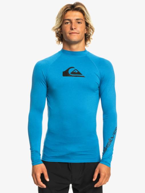 snorkel azul brezo todos los tiempos manga larga upf 50 rashguard D6T4D822 hombres Quiksilver