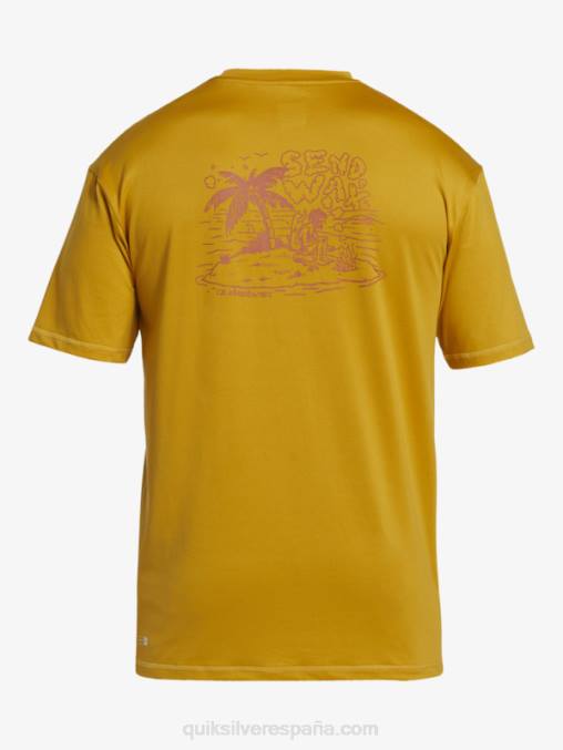 trigo camiseta de surf de manga corta mix session upf 50 D6T4D317 hombres Quiksilver