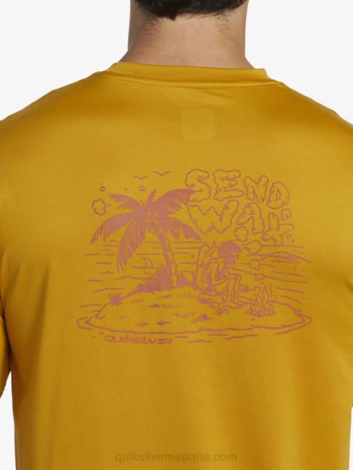 trigo camiseta de surf de manga corta mix session upf 50 D6T4D317 hombres Quiksilver