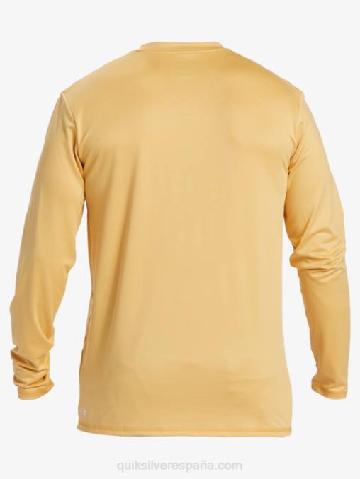 trigo playera de manga larga con rayas sólidas upf 50 surf D6T4D843 hombres Quiksilver