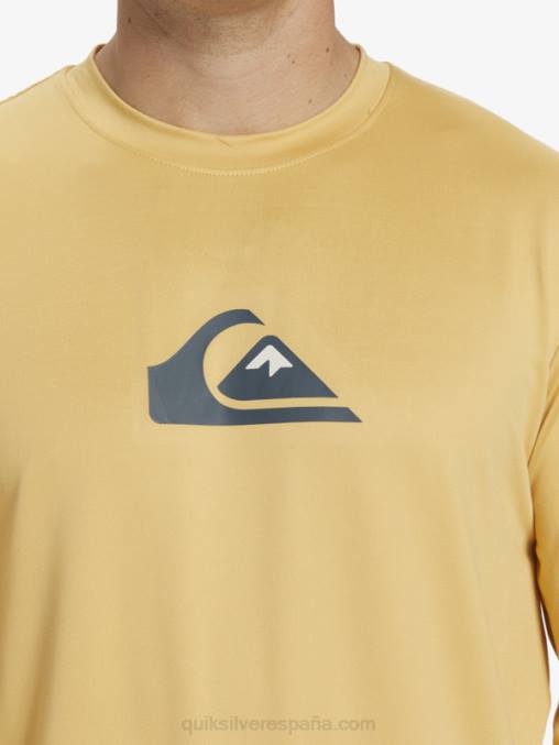 trigo playera de manga larga con rayas sólidas upf 50 surf D6T4D843 hombres Quiksilver