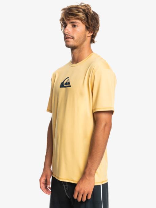 trigo playera de surf de manga corta UPF 50 Solid Streak D6T4D887 hombres Quiksilver
