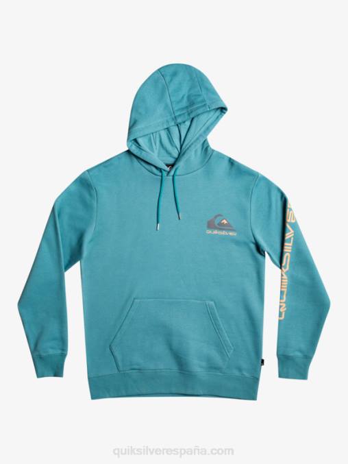azul bretaña sudadera con logo omni en la parte superior de polar D6T4D1030 hombres Quiksilver