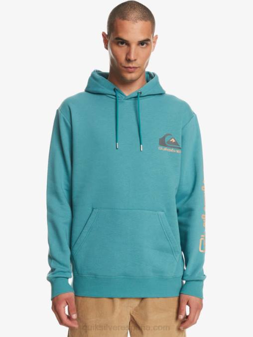 azul bretaña sudadera con logo omni en la parte superior de polar D6T4D1030 hombres Quiksilver